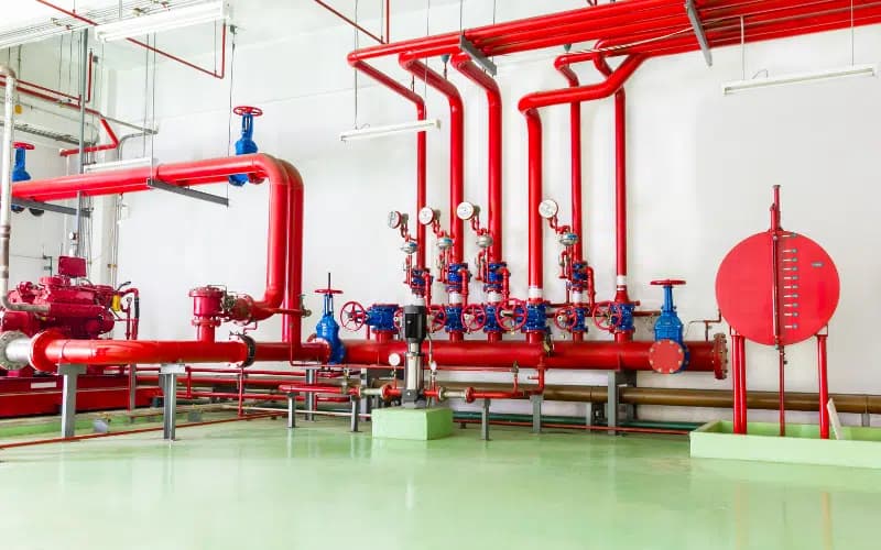 Industrial fire-protection environment