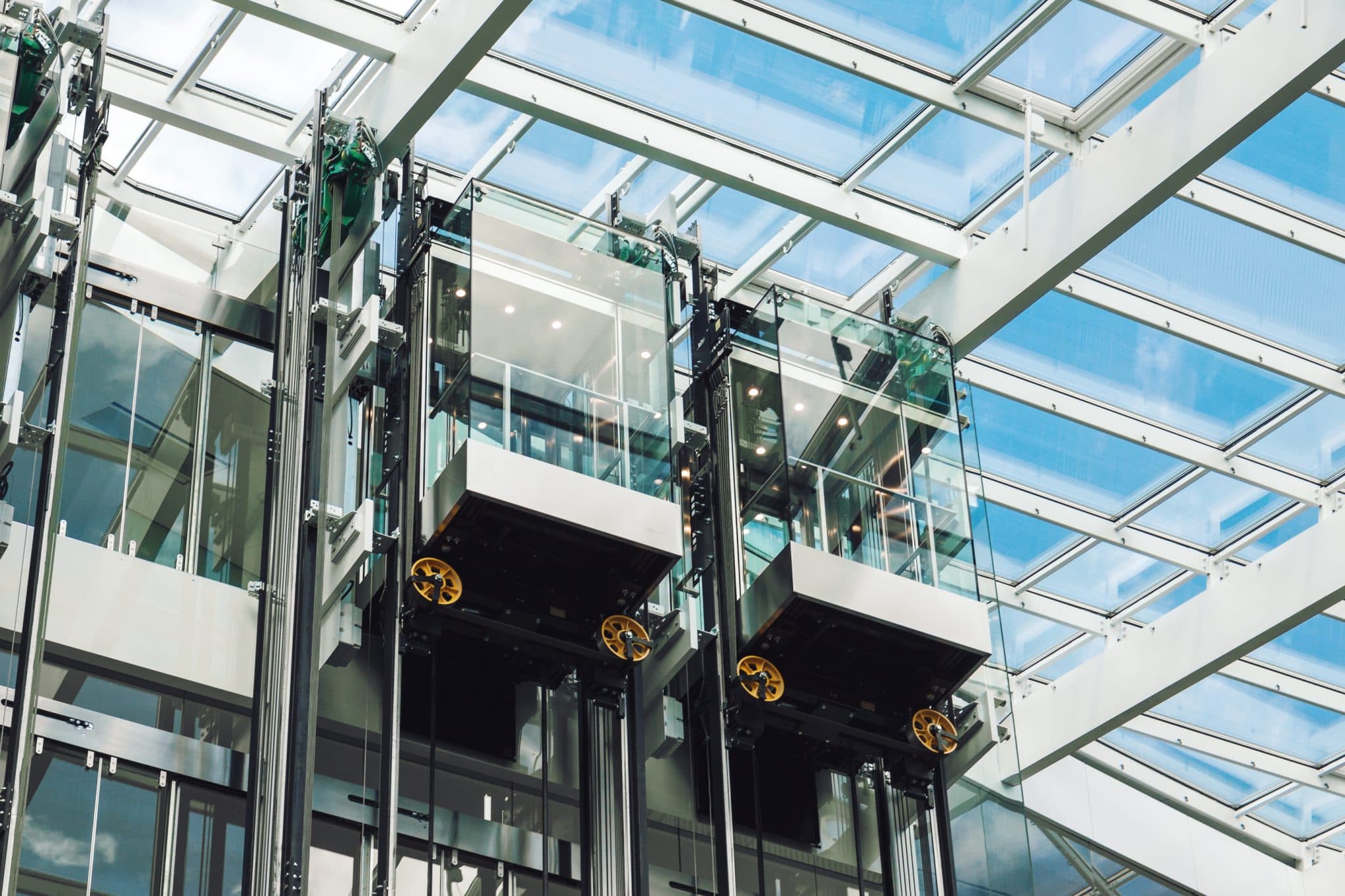 Contemporary elevator and lobby architecture